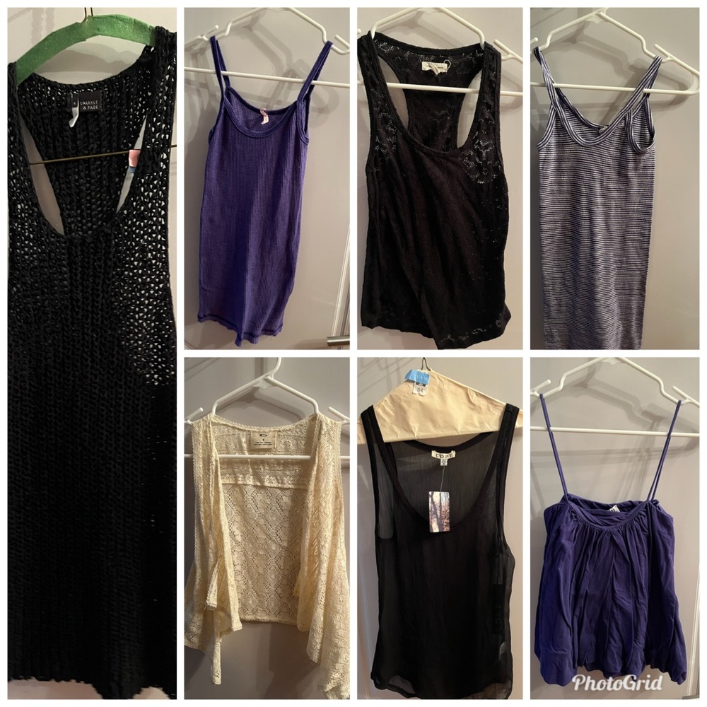 Urban Outfitters Lot Of 7 Tank Tops Sz Small